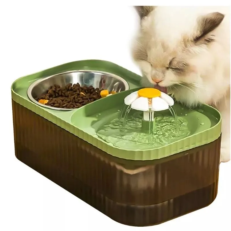 Electric source with pet food holder