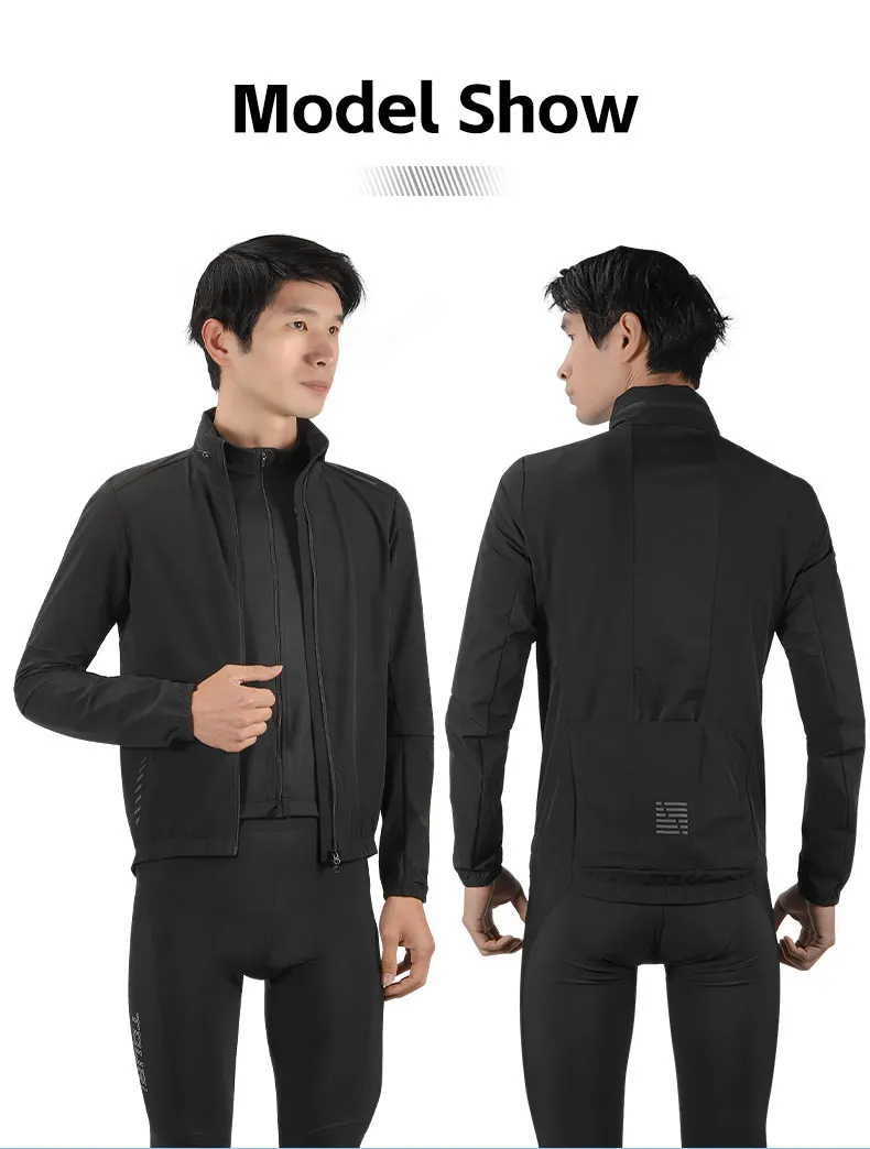 WEST BIKING Herren-Fahrradjacke, leichte, winddichte Fahrradjacke, atmungsaktive Frühlings- und Herbstjacke, Windbreaker mit Kapuze, Sportbekleidung. – Detail 15