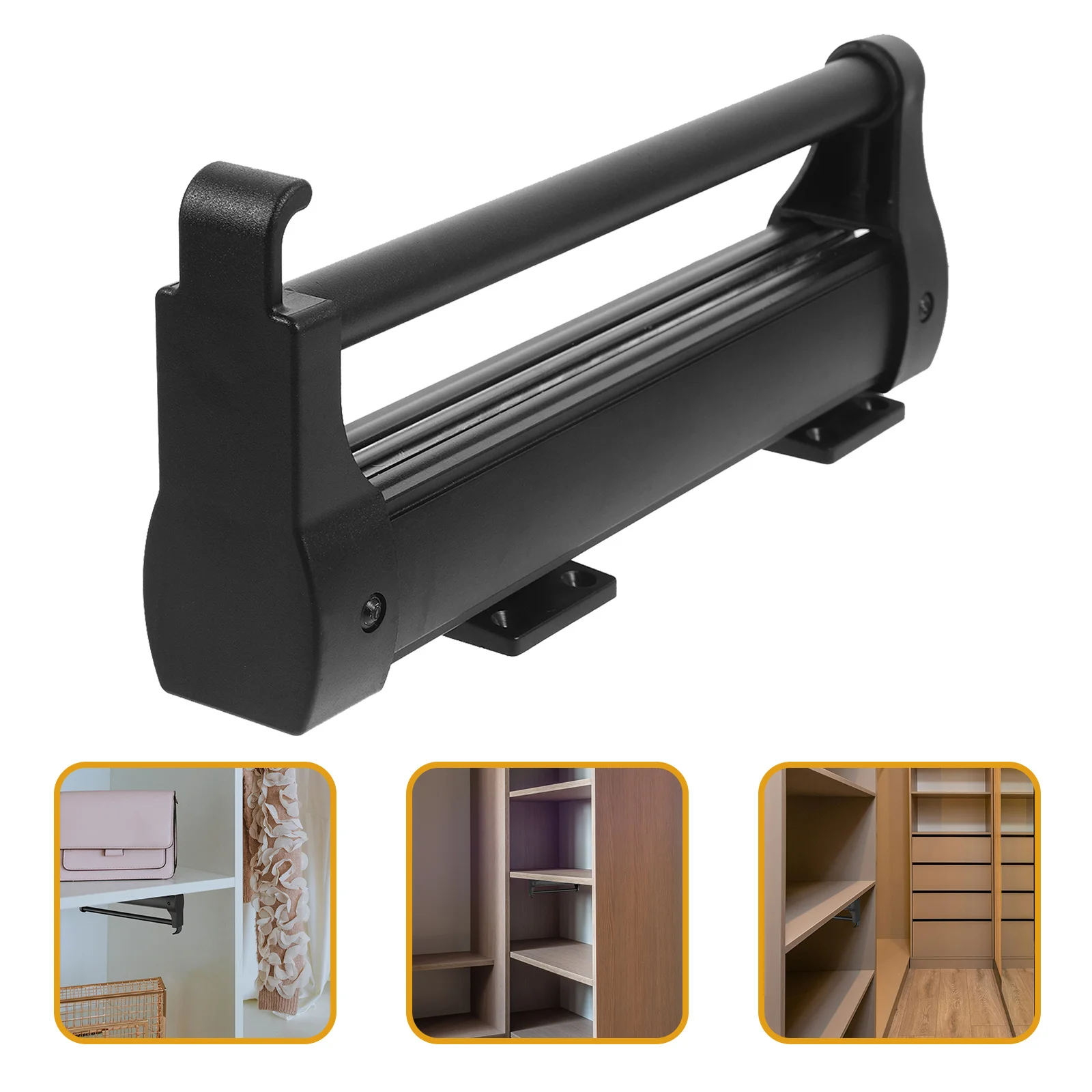 

Pull Out Adjustable Clothes Rack Sliding Rail Retractable Trouser Holder for Wardrobe Closet Smooth Glide Space Organizer