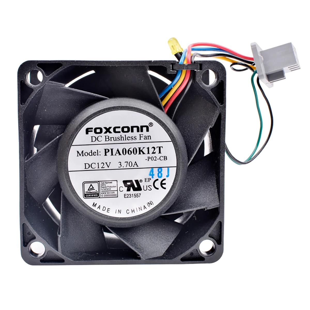 

PIA060K12T 12V 3.7A 6038 high air volume server booster cooling fan