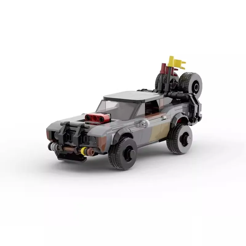 Bricklink Moc Mad Max Camaroed Race Muscle Car Voertuigen Snelheid Kampioenen Racer Sets Bouwstenen Kid Speelgoed Kerstcadeau