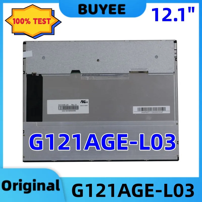 Original 12.1 Inch LCD Screen Display Panel G121AGE-L03 800X600 20 Pins G121AGE-L03 LCD Replacement 100% Testing Work Well