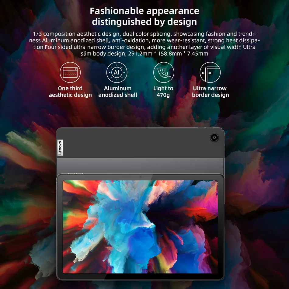 القرص العالمي LENOVO K10 PRO LTE الإصدار TB226X 6GB 128GB QUALCOMM SDM 680 10.6 "2K عرض 7700MAH بطارية أندرود 12 جهاز كمبيوتر محمول