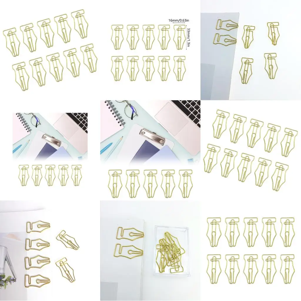  Recyclable Metal Clips, Multipurpose for Filing, School Tasks, Office Work and Creative Projects