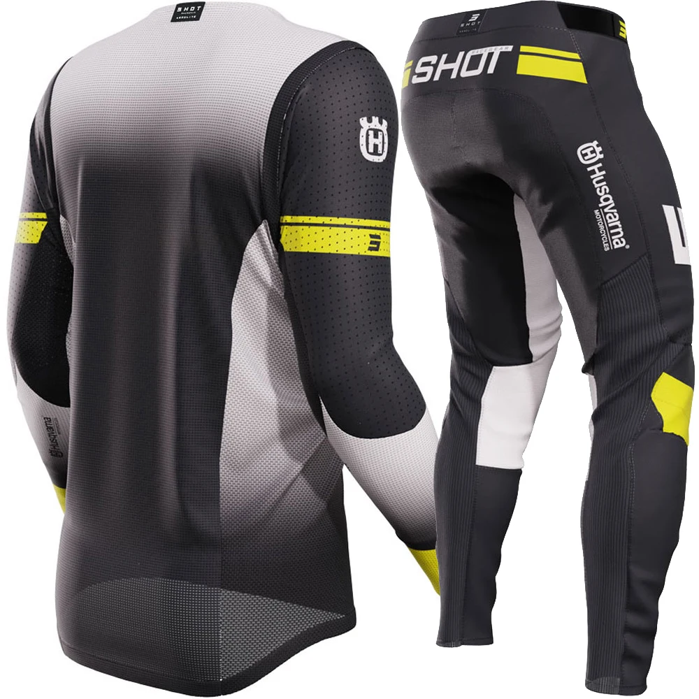 Husqvarna-Azul Motocross Gear Set, Off-Road MX Combo, Marinha Moto Jersey e Calça, Top, 2022