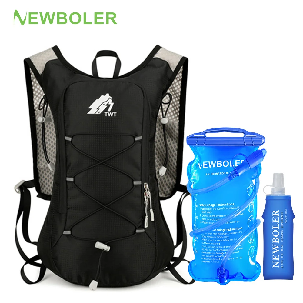 Running Hydration Vest Backpack Men Women Outdoor Sport Bag Trail Marathon Jogging Hiking Backpack Option Water Bag Flask