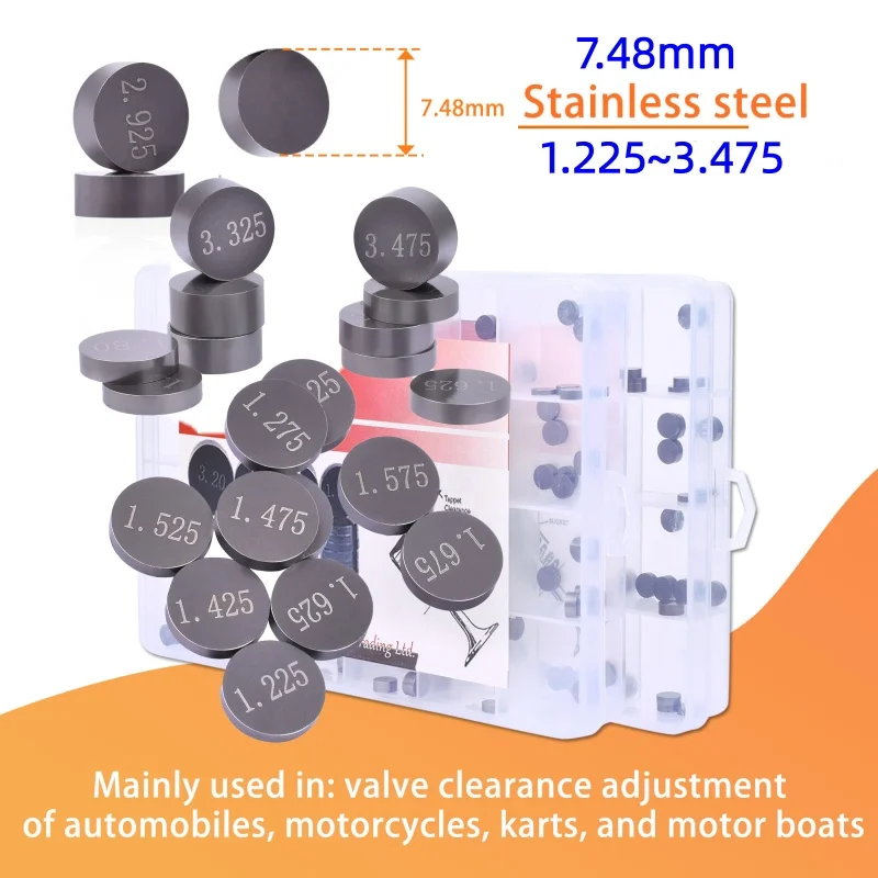 7.48 mm Valve Shim for Honda Suzuki Kawasaki Ninja 636 750 ZX6R KX Yamaha YZ WR 250F YZF R6 R1 FZ6 FZ1 FZR 400 FZS ZZR 600 1000