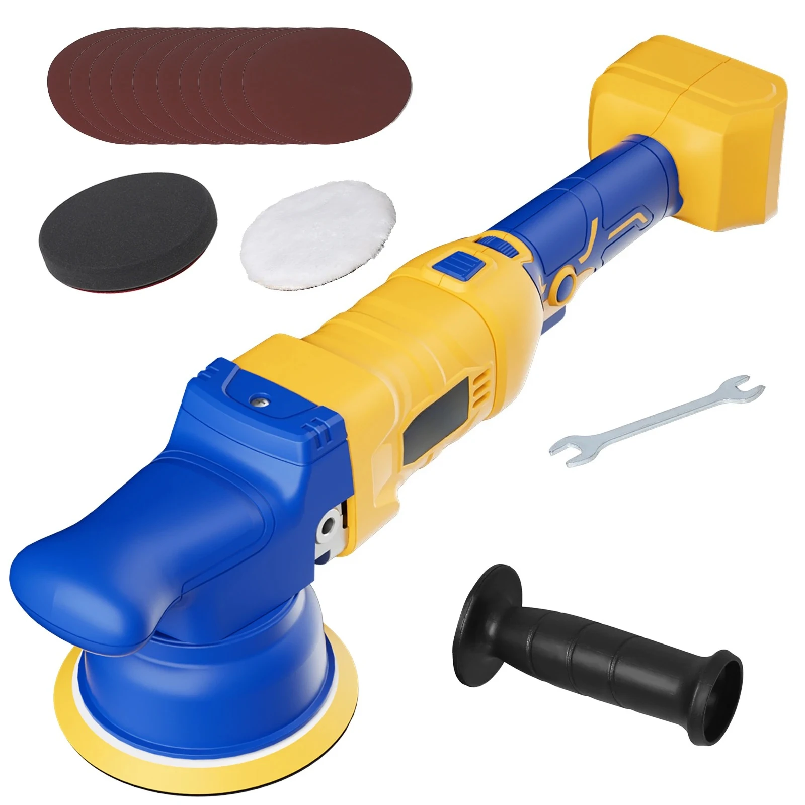 Compatible with DeWalt 18V 20V MAX Battery Cordless Orbital Random Waxer (Tool Only) Brushless Cordless Buffer Polisher Is