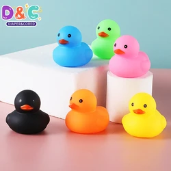 Baby Bath Toys Cute Little Yellow Duck Bath Toys Bathroom Bath Swimming Water Toy Soft Floating Rubber Duck Squeeze Sound Toy