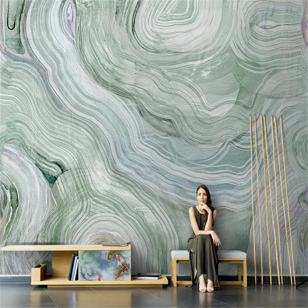 custom Nordic Abstract Line 3D Oil Painting Murals wallpapers for Living Room Decorative Sofa Background Wall Cloth wall paper