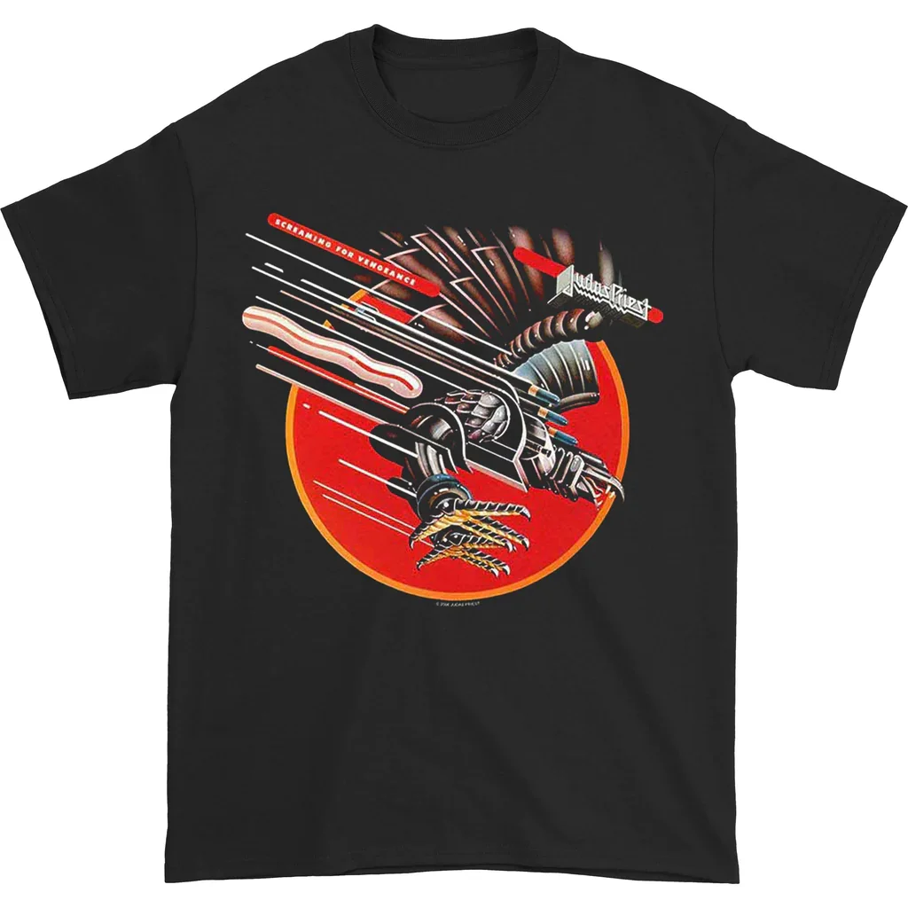 

JUDAS These Saints of Judah Rock Band The American Street Retro Черная свободная мужская и женская футболка с коротким рукавом