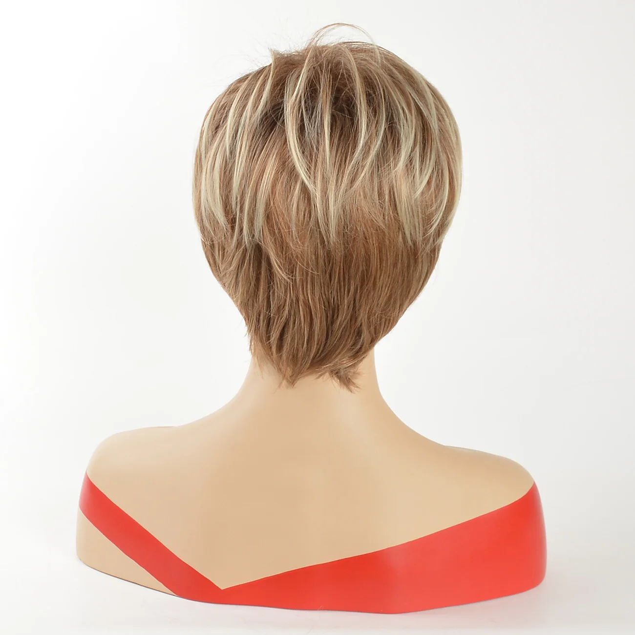 Fringed Short Film Synthesized J Wig Pixie Cut Blonde Natural Realistic for Cosplay