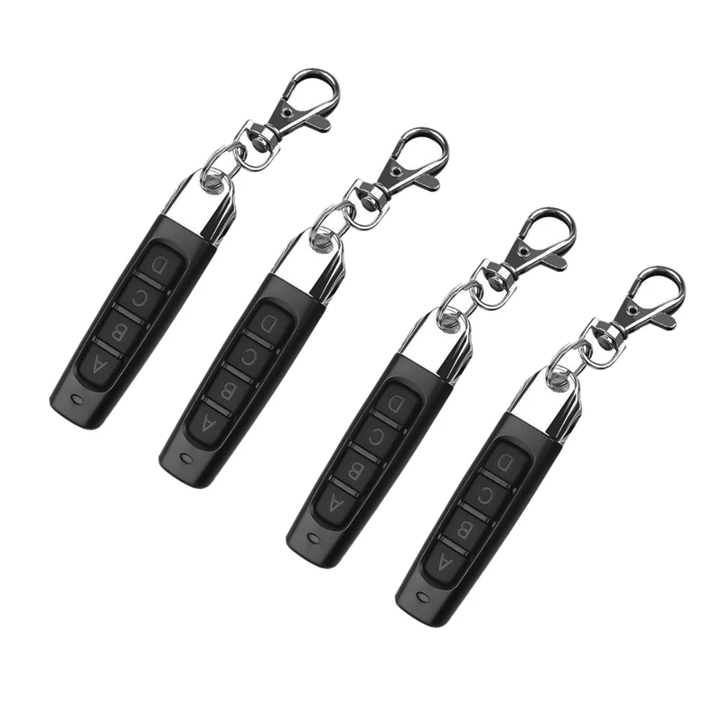 433MHZ Remote Control Garage Gate Door Opener Remote Control Duplicator Clone Cloning Code Car Key(4PCS)A