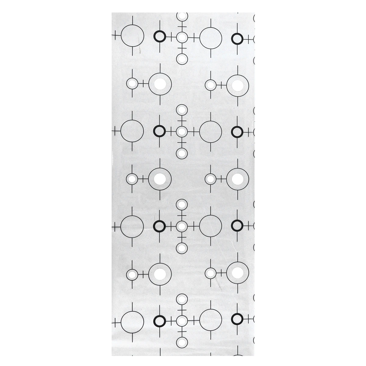 100x45cm Effect Window Film Black White Circle Design Self Stick Privacy Sticker for Glass Surfaces Home Decoration