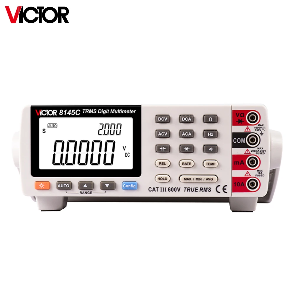 Digital Multimeter 22000 Counts AC/DC Hz Professional Tester Backlight Large Clear Screen Desktop Volt Amp Ohm Multimetro Tools