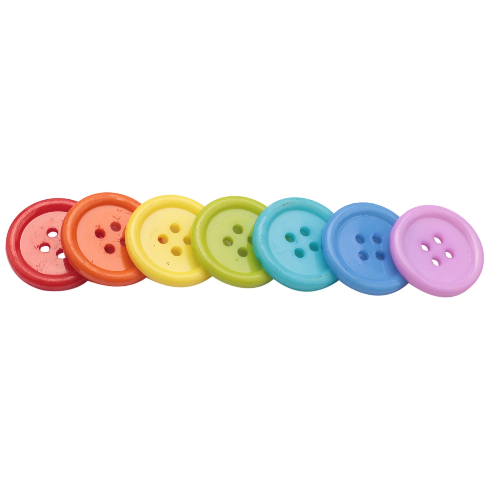 SYW-Generic DIY Random Color Set Of 200 Sewing Buttons Craft For Kids DIY , Plastic, Random Color, 20Mm