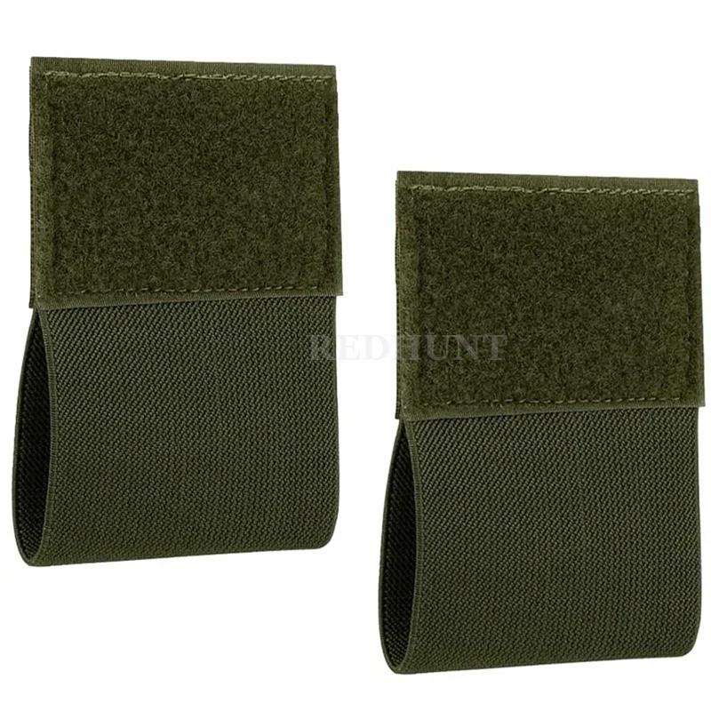 2 قطعة حامل عاصبة مرنة مع هوك وحلقة في الهواء الطلق EDC الحقيبة لوحة الناقل الصدر تلاعب سترة حزام حمل EMT تخزين حامل