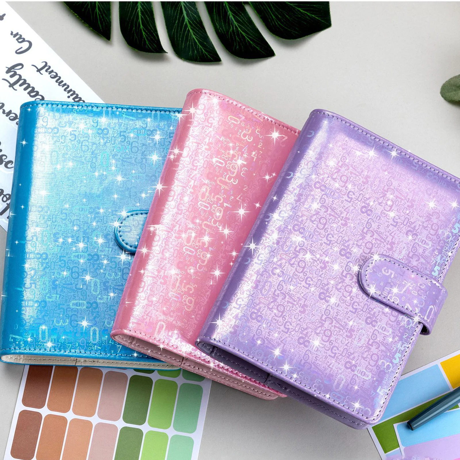 A6 Spar binder pu Leder 6 Ringe Budget Binder Organizer für a6 Füll papier, Lose blatt Personal Planer Laser farbe