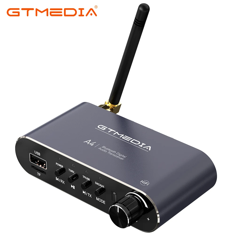 GTMEDIA A4 Bluetooth 5.1 Audio Receiver Support USB U-Disk Play Wireless Adapter Aux in/out 3.5MM,RCA R/L For Car Kit Speaker