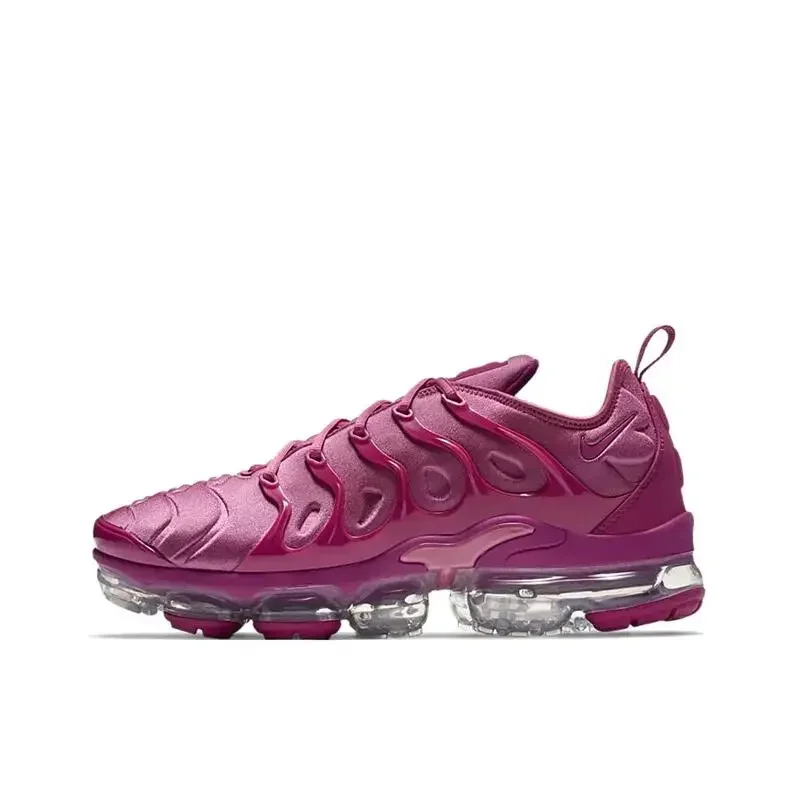

Nike Vapormax Plus Sports Fabric Амортизирующие, противоскользящие, повседневные трендовые спортивные кроссовки с низким вырезом для женщин, фиолетовый, красный