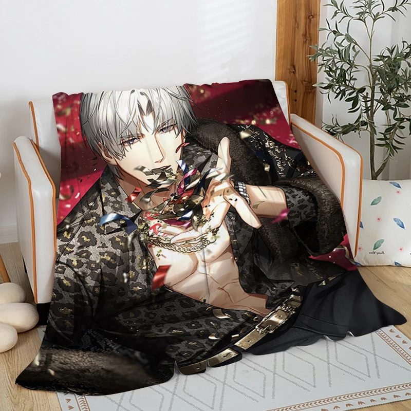 Anime Fluffy Soft Blankets for Winter B-Light and Night Microfiber Bedding Custom Warm Sofa Fleece Bed Blanket King Size