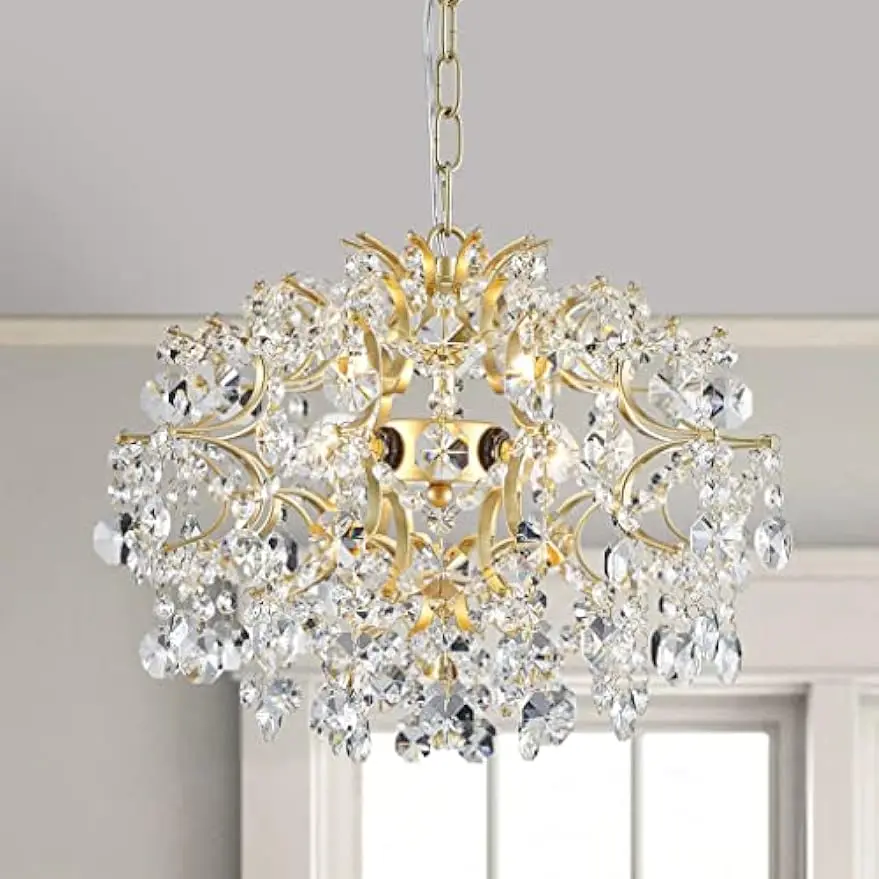 

Crystal Chandelier Pendant Ceiling Light Modern Hanging Lighting Fixture for Bedroom Hallway Bar Kitchen Bathroom