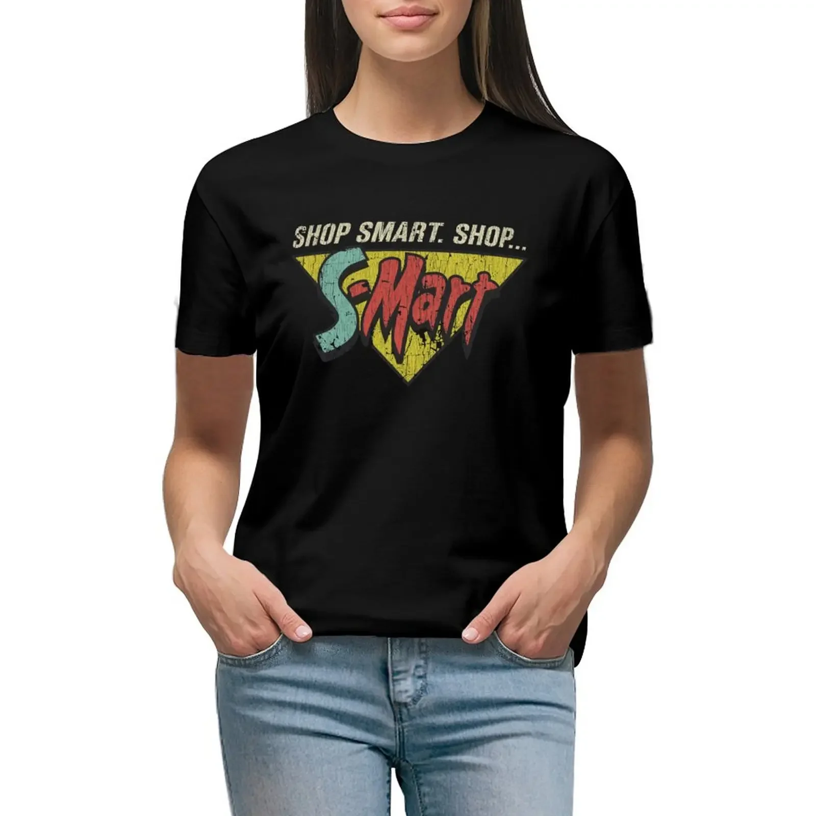 Shop Smart. Shop S-Mart! T-Shirt plus size tops cute tops tees hippie clothes t-shirts for Women graphic tees funny