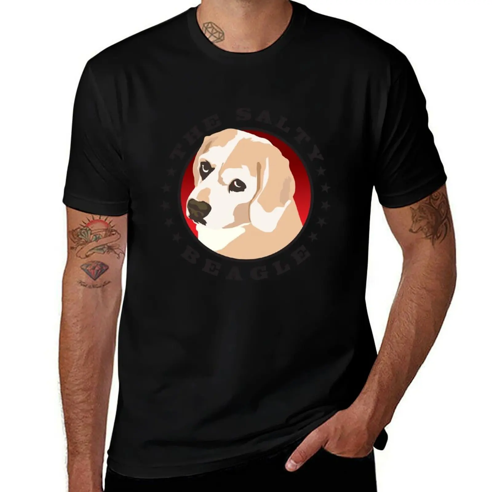 The Salty Beagle - Dukey T-Shirt All Match Basic Short Sleeve Top