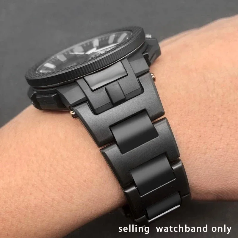 Notched plastic steel watch belt for Casio 5480 prw-7000/7000fc light plastic steel watchband PROTREK sports watch chain strap