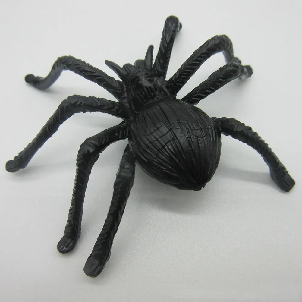 

20pcs Fake Spider Decoration 7x8cm Plastic Spiders Halloween Party Supplies Bulk Toys Creepy Atmosphere Prank Props Safe