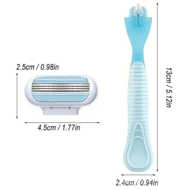 CC012-Women's 3-layer safety razor blade for facial/leg/armpit/bikini line beauty hair removal shaver compatible razor