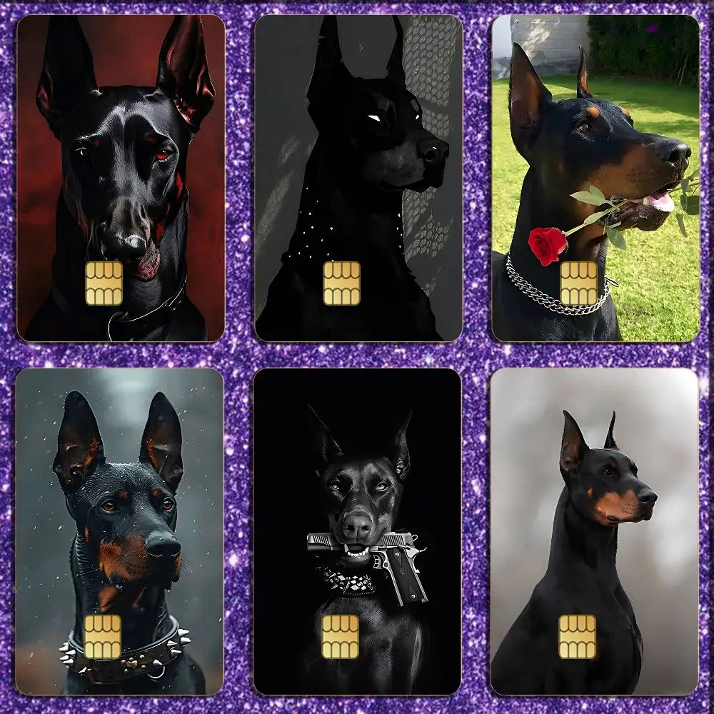 

Doberman Dog Credit Debit Bank Film Skin Sticker Front Cover