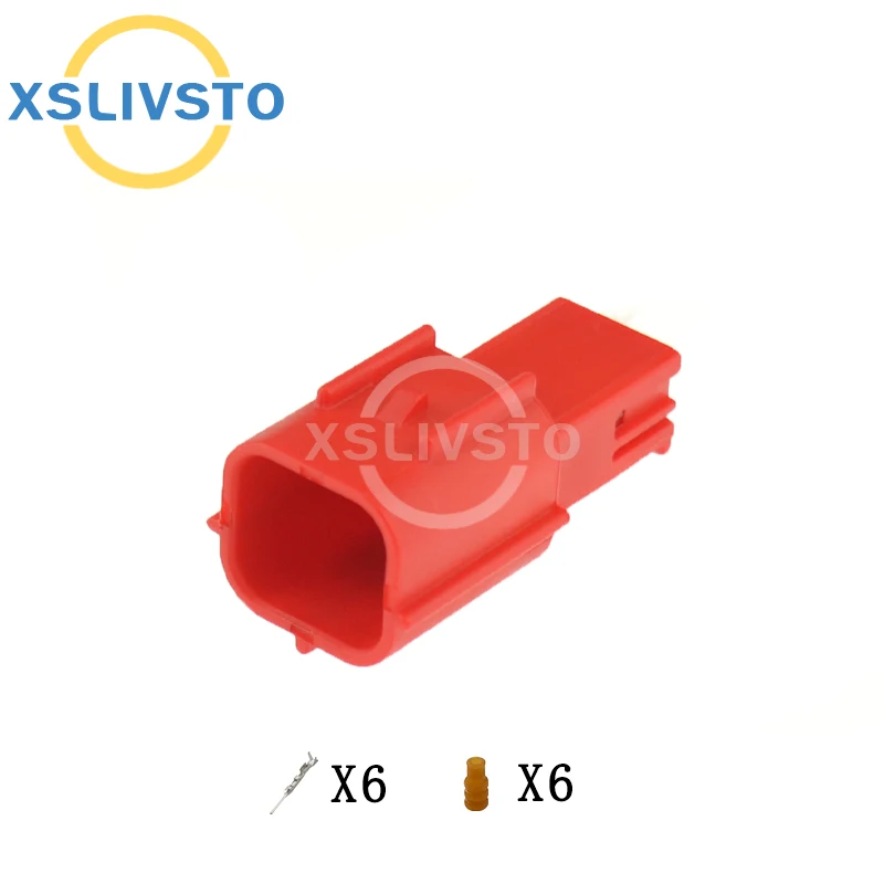 1 Set 6 Pin Car OBD Diagnostic Plug Auto Universal Socket Automotive Connector MWTRB-06-1A-R MWTPB-06-1A-R