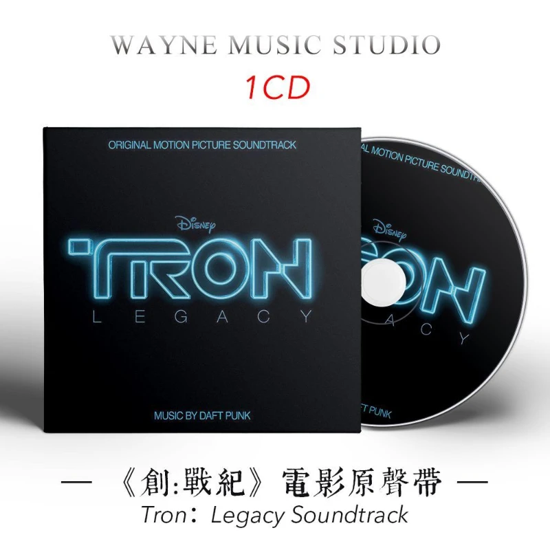 

Movie Tron Legacy Daft Punk Music CD Greatest Hits OST Album Music Record Cosplay Walkman Car Soundtracks Box Collection Gifts