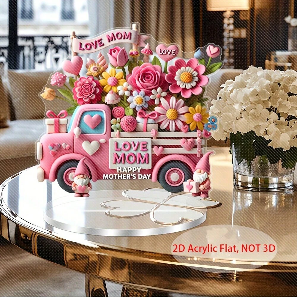 1 Stück Heimdekoration Kunstdrucke „Happy Mother's Day“ Wohnzimmerdekoration Wanddekoration Ideales Urlaubsgeschenk für Mütter