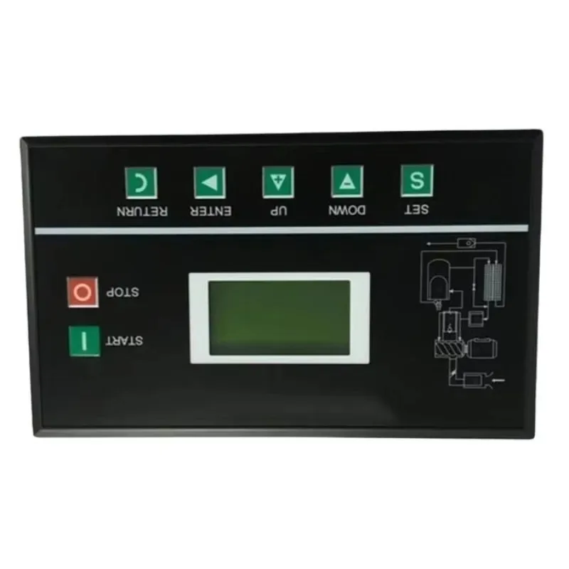 Screw air compressor parts with wiring diagram MAM 880 PLC controller panel