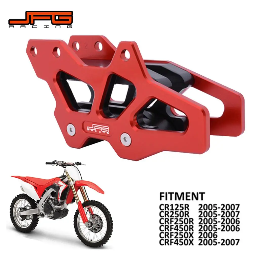 Motorcycle CNC Chain Guide Guard Protection For HONDA CR125R CR250R CRF450X 2005-2007 CRF250R CRF450R 2005-2006 CRF250X 2006