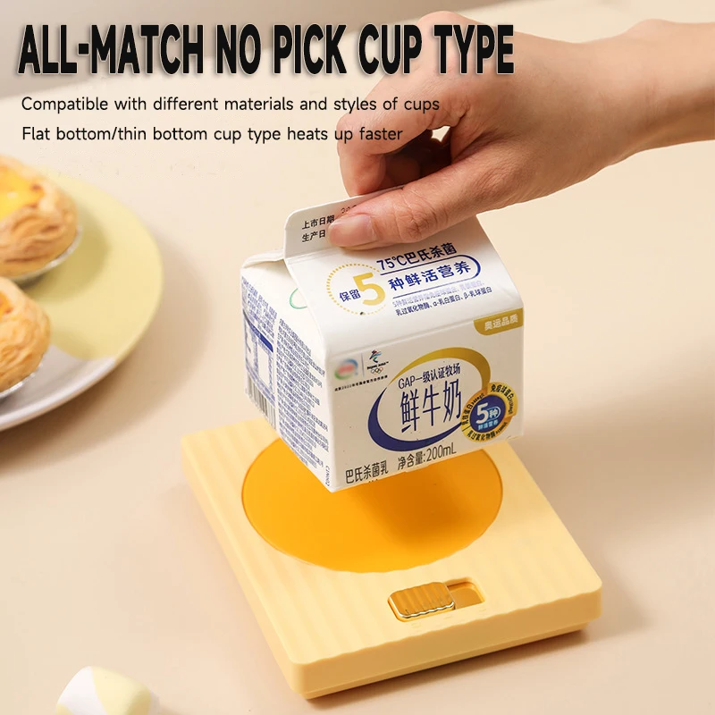 Caneca aquecida elétrica 4h automática fechada, para aquecida com o presente quente do leite de cacau do café o aquecedor constante da caneca de café 60 °c 20 watts de baixa potência