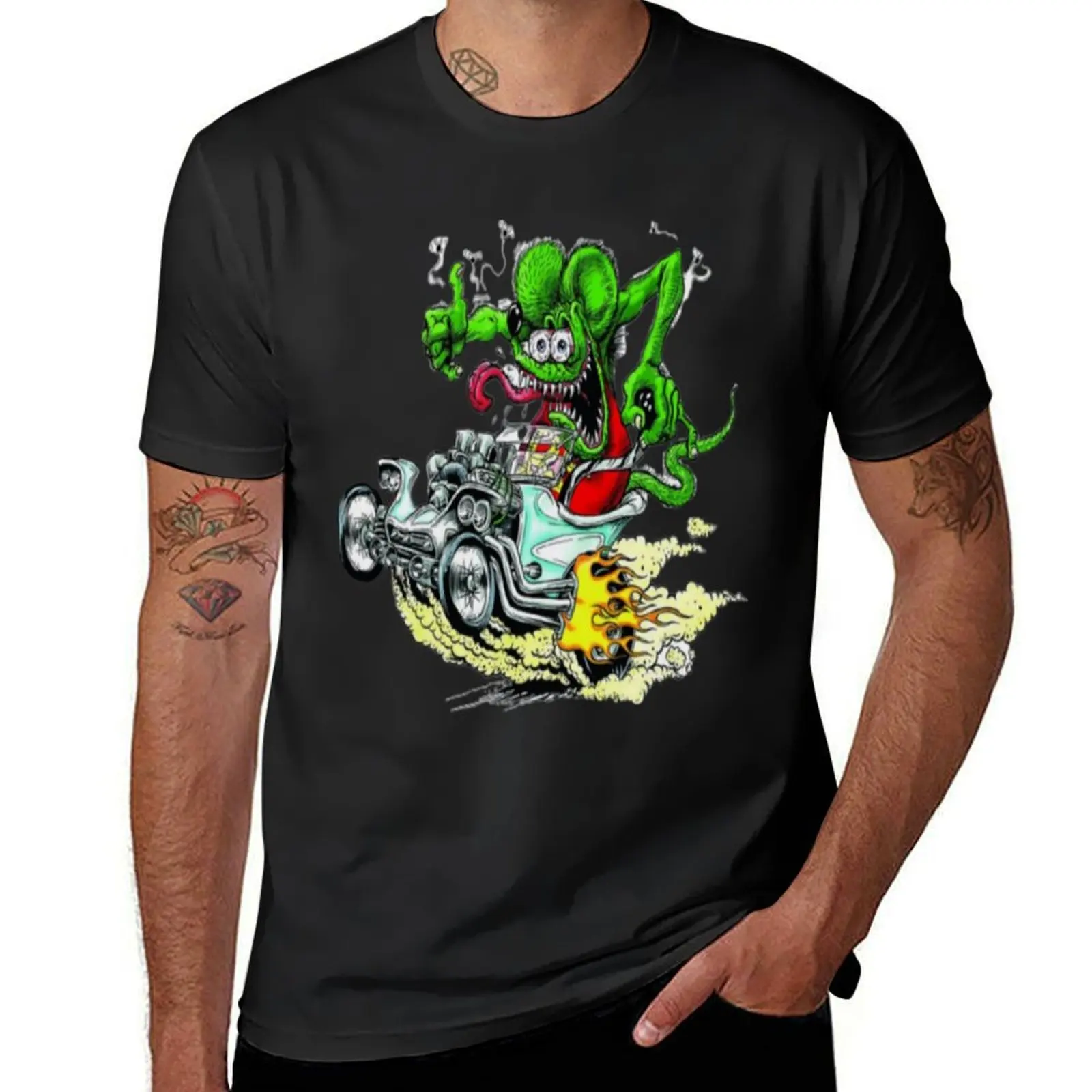 1 - Rat fink ratfink T-Shirt quick-drying customs funnys customizeds t shirts for men graphic