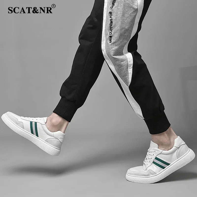 Zapatos informales de piel auténtica para hombre y adulto, zapatillas con cordones para exteriores, moda, diseñador de boda