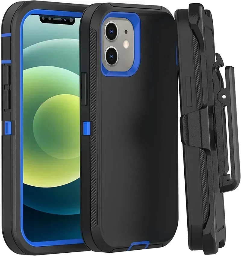 Luxuriöse, modische Hybrid-Hochleistungs-Rüstungshülle für iPhone 17 Air 16 Pro Max Plus, stoßfest, schützt OTT-B Hard Box, Gürtelclip-Abdeckung – Detail 2