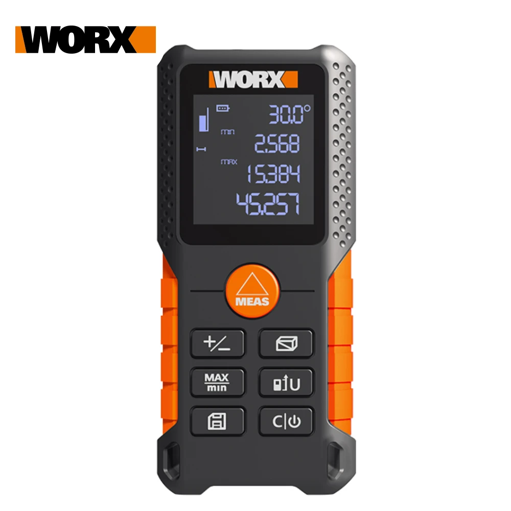 

Лазерный дальномер WORX WX087, Электронная рулетка, цифровой измеритель расстояния, линейка, 40 м