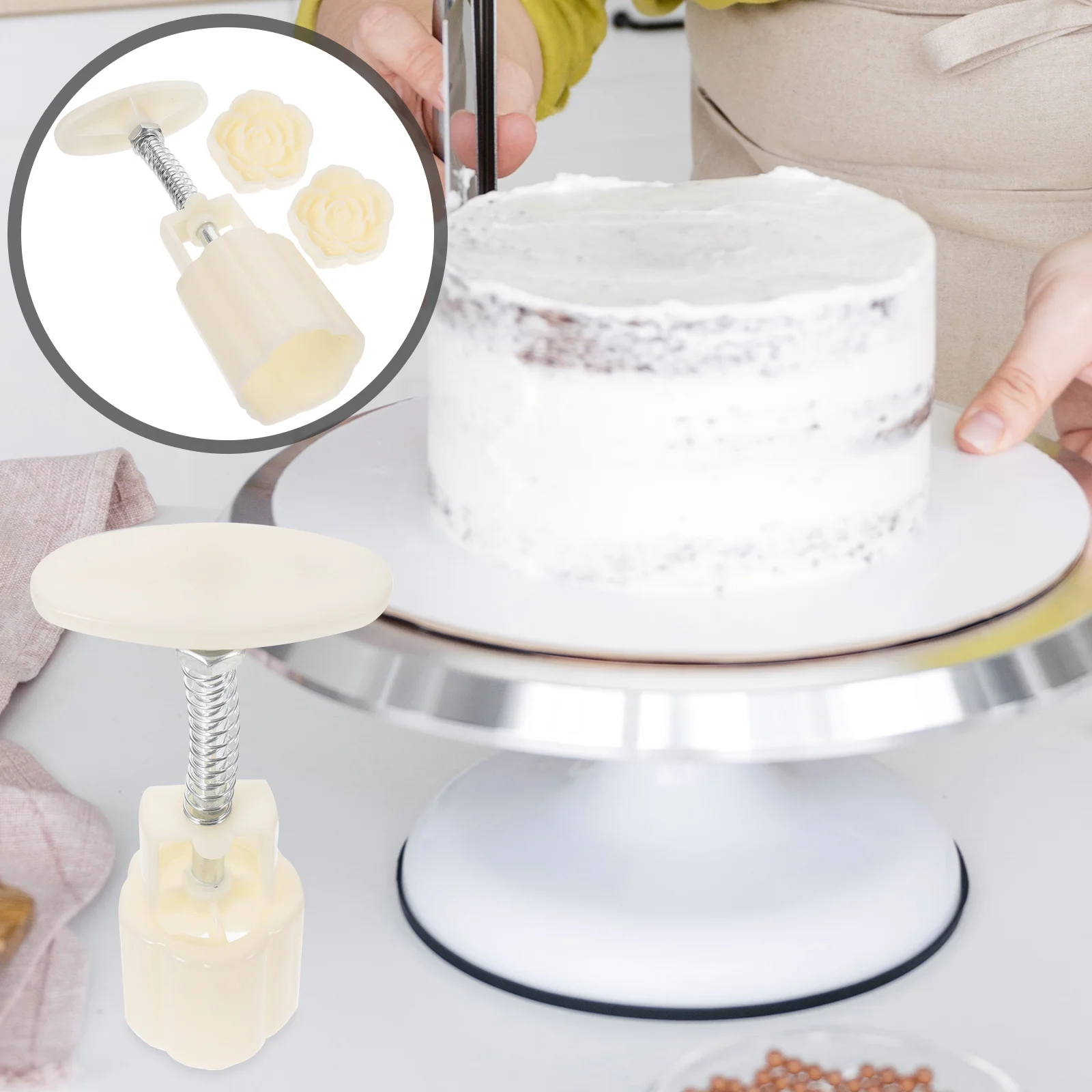 

Rose Cake Molds Baking Pans Flower Shape Biscuits Chocolate Molds Non Stick Easy Clean Home Professional Use