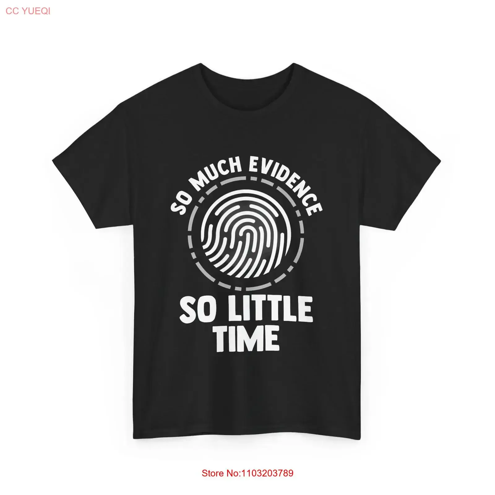 Camiseta de investigador forense con la frase "Mucha evidencia, poca tiempo", estilo vintage, lavada, ropa de diseñador para hombre, suave, transpirable, informal, unisex