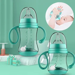 Anti-Choke Baby Bottle With Grip Wide-Caliber Feeding Bottles fpr Newborn Dring Cup Dual Use Infant Milk Water Drinking Bottle