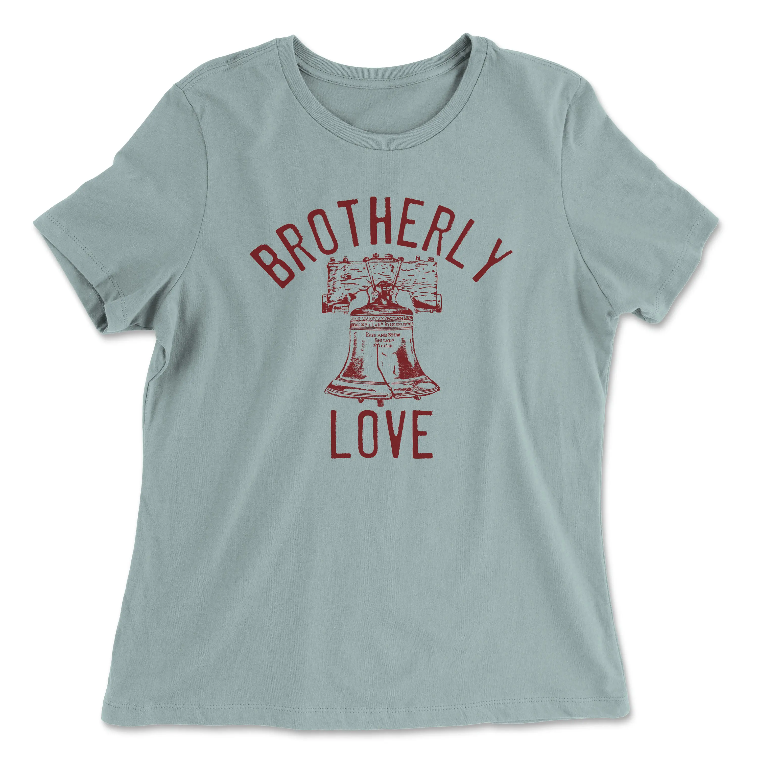 BROTHERLY LOVE Shirt Women's Relaxed Jersey Tee the City of Brotherly Love, Philadelphia Ring Loud & Proud in This Vintage Tee