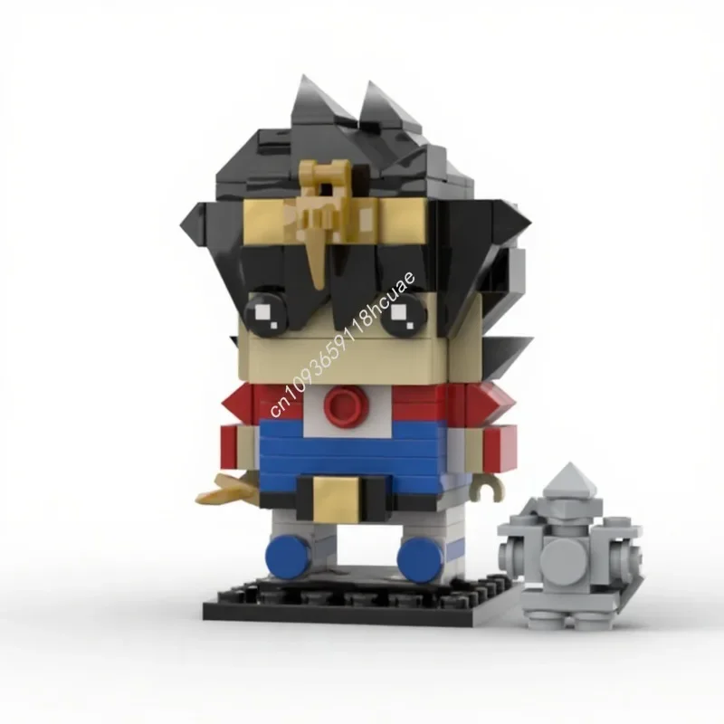 

170 деталей MOC Wataruss Ikusabe - Конструктор Brickheadz «Герой Ватару» для сборки, рождественский подарок, домашнее развлечение, проект DIY