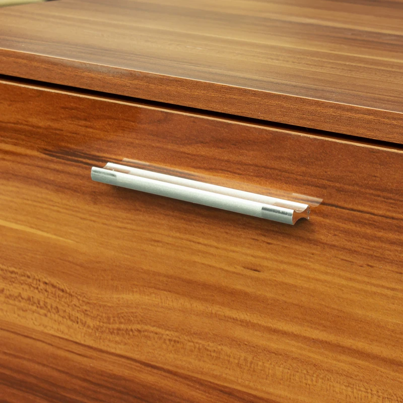 Walnut Stand 70 Inch TV Stands Media Console Entertainment Center  Table 2 Storage Cabinet With Open  For Living