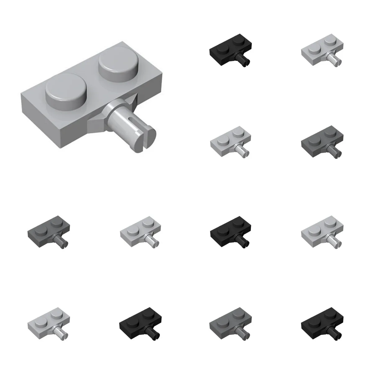 

50pcs 21445 MOC Plate Special 1 x 2 Bricks with Wheel Holder Parts Single Slit Compatible Building Block Gift Kids Adult