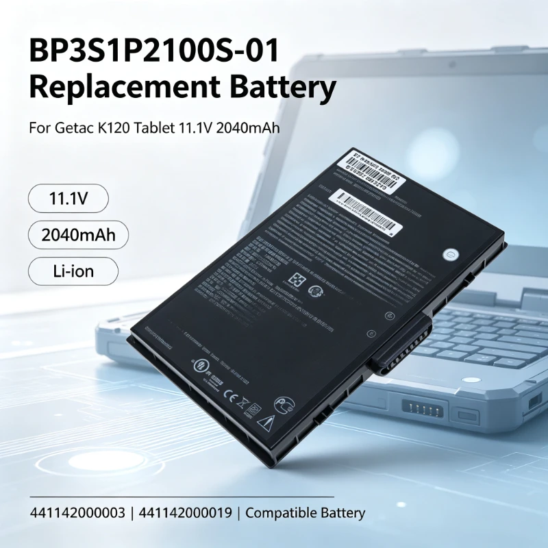 Replacement Tablet Battery for Getac K120 441142000003 BP3S1P2100S-01 441142000019 Bateria 11.1V 2040mAh